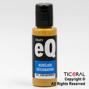 ACRIL.DECOR.EQ 812 OCRE AMARILLO FERROSO 50ML X 6 UNIDADES